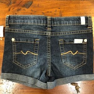 7 For All Mankind Jean Shorts Toddler NWT